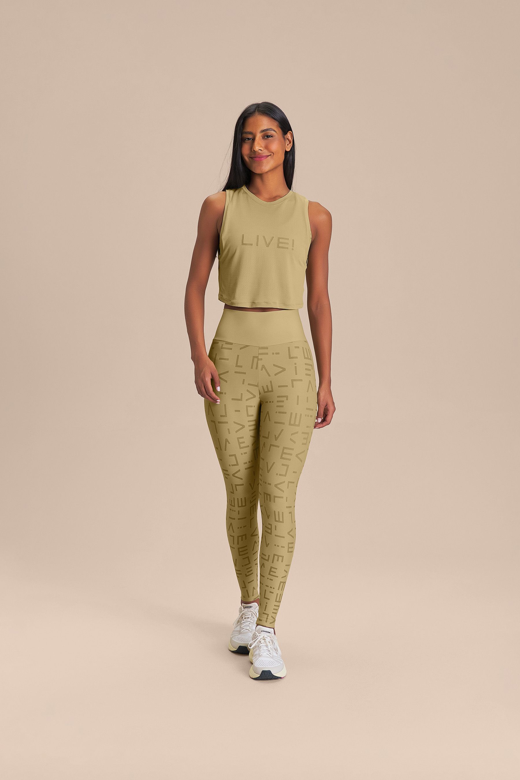 Regata Cropped LIVE Comfort Cor:Verde Claro;Tamanho:M 3