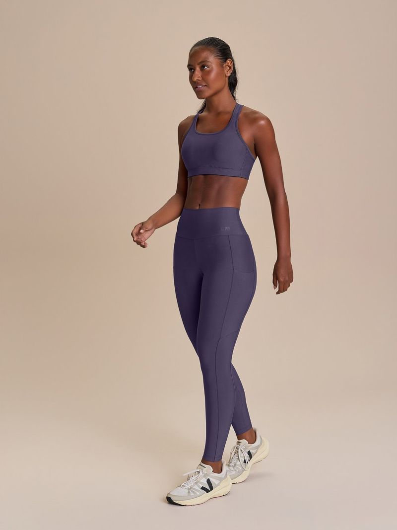 Legging Intense Race Pro Cor:Azul;Tamanho:M 2