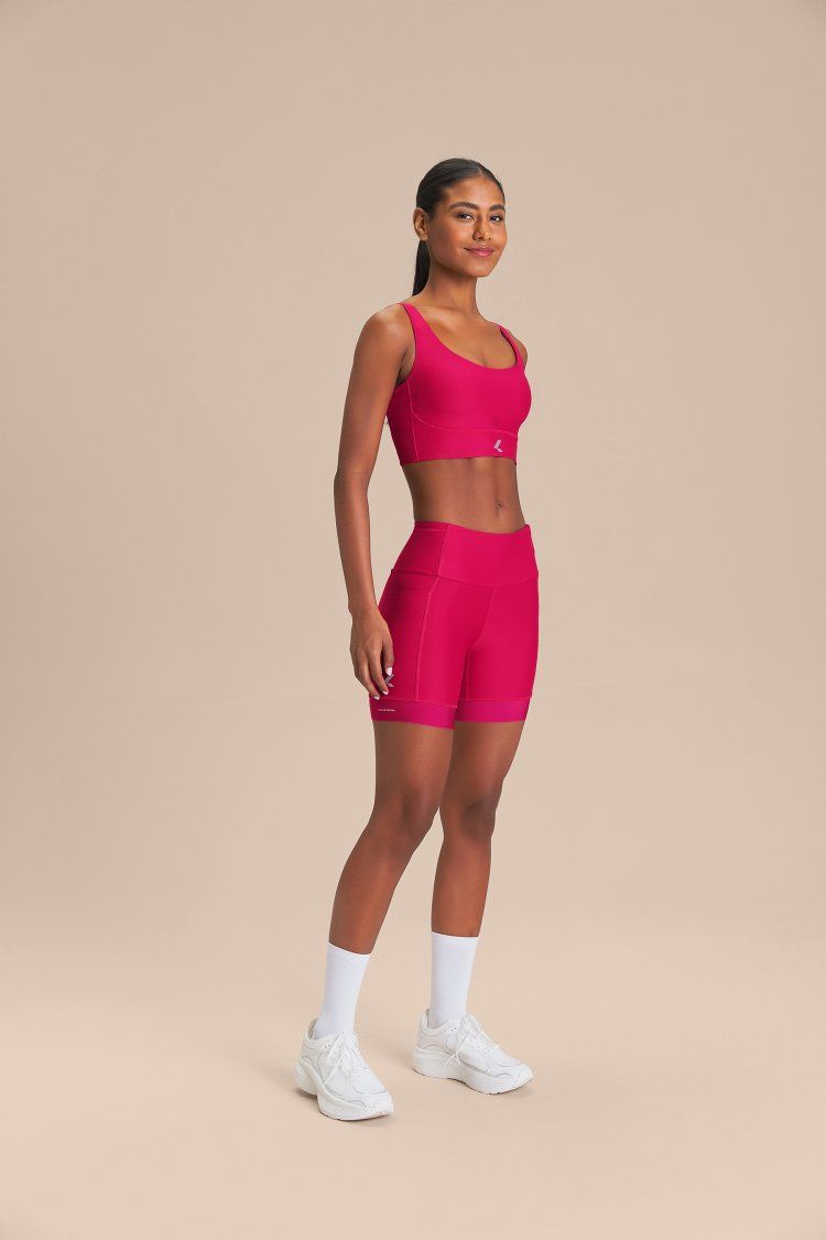 Bermuda Six Pockets Speed Cor:Pink;Tamanho:M 3