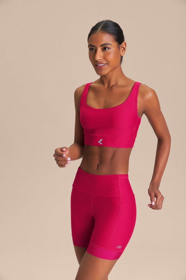 Bermuda Six Pockets Speed Cor:Pink;Tamanho:M 1