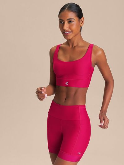 Bermuda Six Pockets Speed Cor:Pink;Tamanho:M