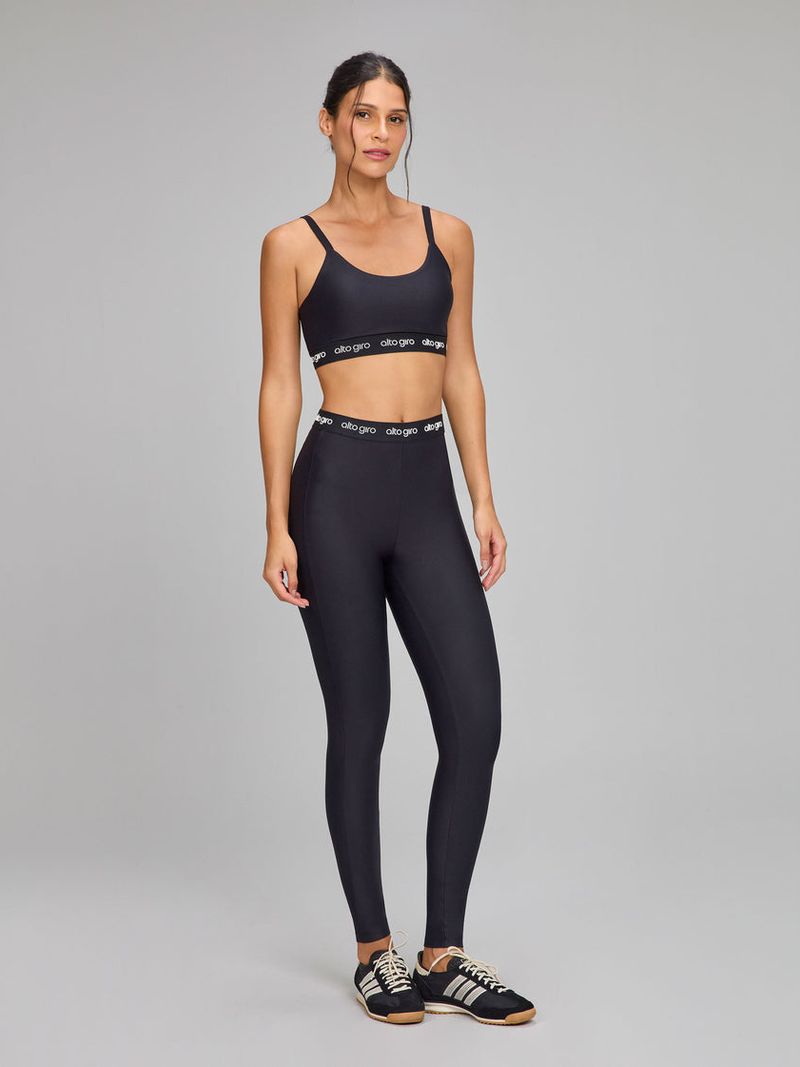 Legging Elastico Cos AG Listras Cor:Preto;Tamanho:P 2