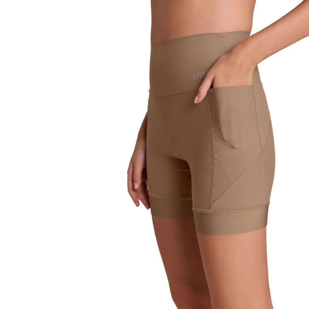 Shorts Intense Race Pro Cor:Bege;Tamanho:PP 2