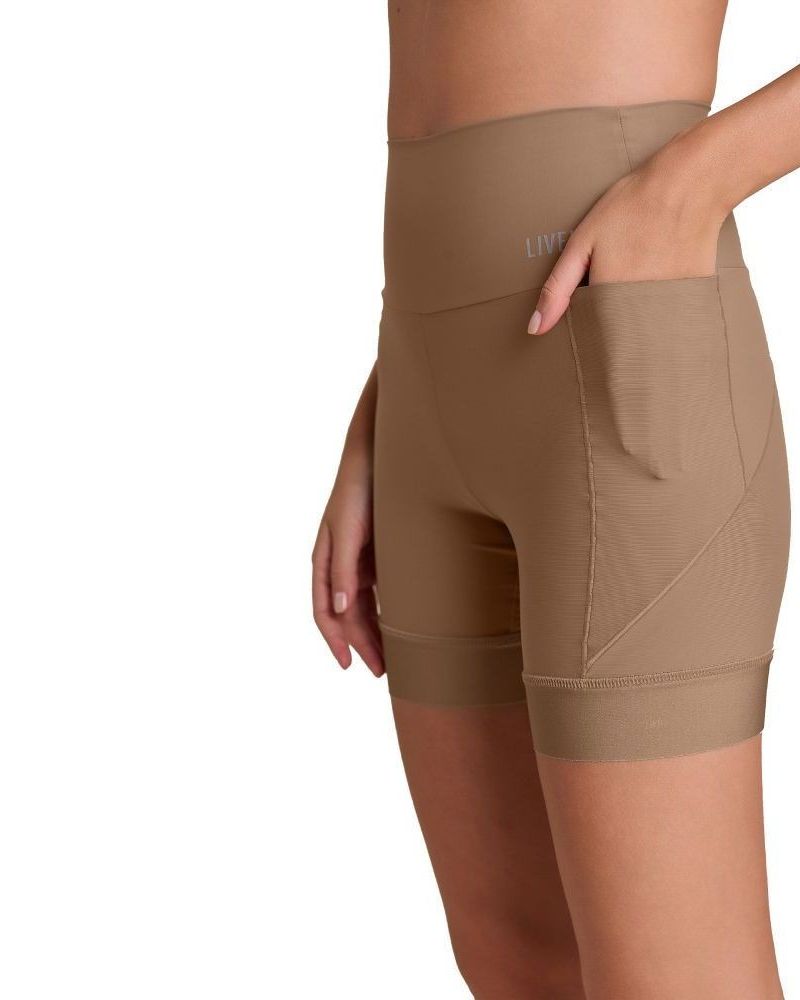 Shorts Intense Race Pro Cor:Bege;Tamanho:PP 3