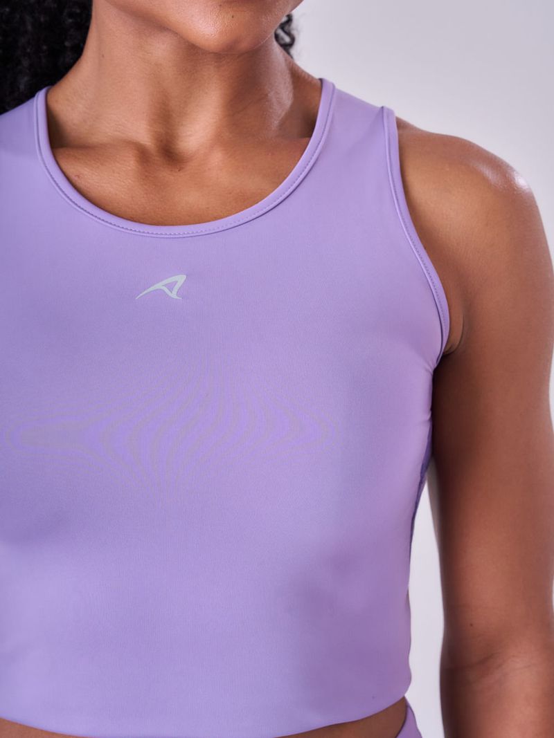Regata Cropped Signature Samba Cor:Lilás;Tamanho:M 5