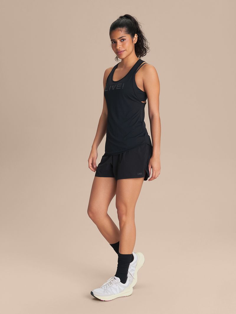 Regata LIVE Comfort Cor:Preto;Tamanho:P 2