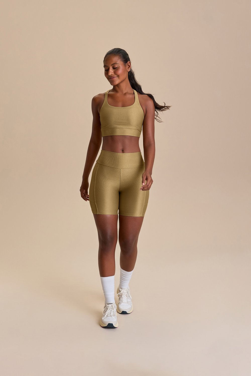 Top Neo Allure Adaptiv Cor:Mocassim;Tamanho:M