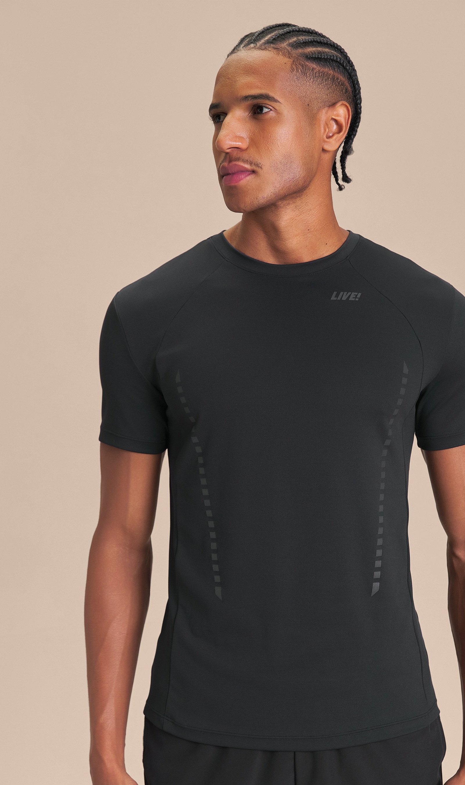 Camiseta Train Slim Men Cor:Preto;Tamanho:G