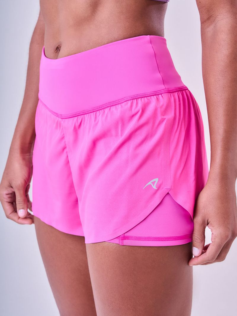 Short Com Bermuda Signature Samba 3 Bolsos Selado Cor:Fucsia;Tamanho:G 1
