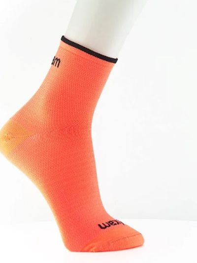 Meia Cano Baixo Light Emana Feminino Cor:Laranja;Tamanho:34-39