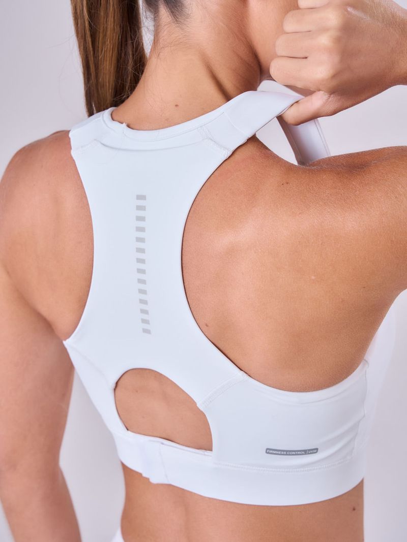 TOP GRIT BOSSA AJUSTAVEL 1 BOLSO NADADOR ALL WHITE Cor:Branco;Tamanho:P 4