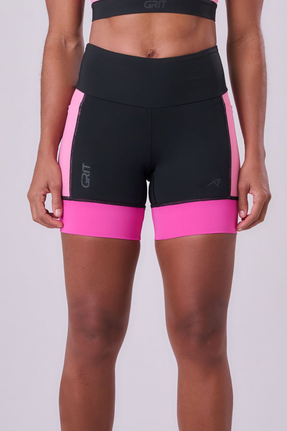 Bermuda Grit Bossa 3 Bolsos 15CM Tricolor Cor:Rosa;Tamanho:G 1