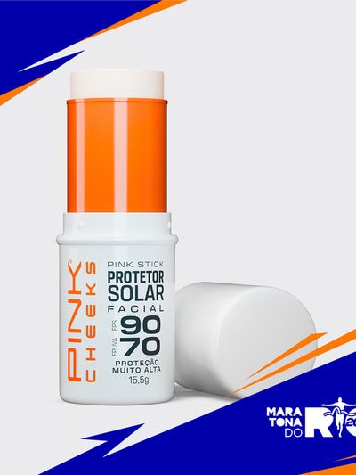 Protetor Solar Facial Pink Stick FPS 90 FPUVA 70 MDR 15,5g