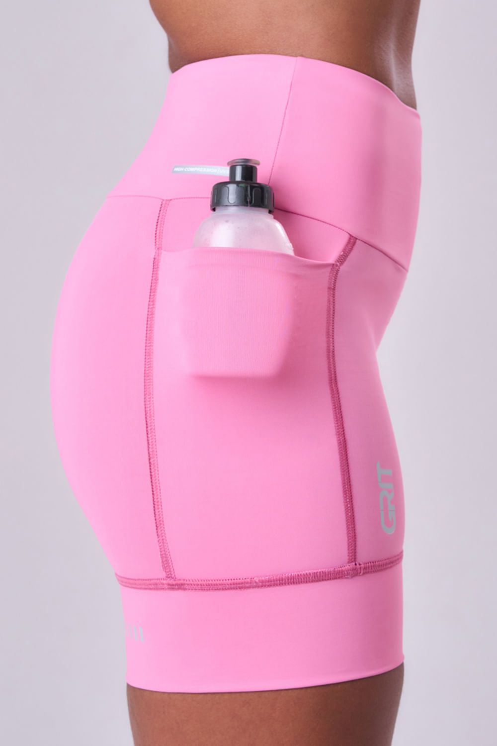 Bermuda Grit Bossa 3 Bolsos 15CM Cor:Rosa;Tamanho:P 5