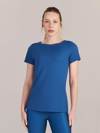 Camiseta Feminina Sun Cor:Azul;Tamanho:P