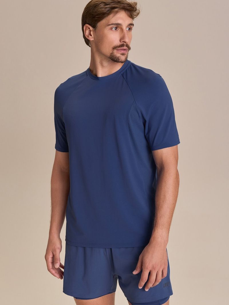 Camiseta Comfy Harmony Men Cor:Azul;Tamanho:GG 2