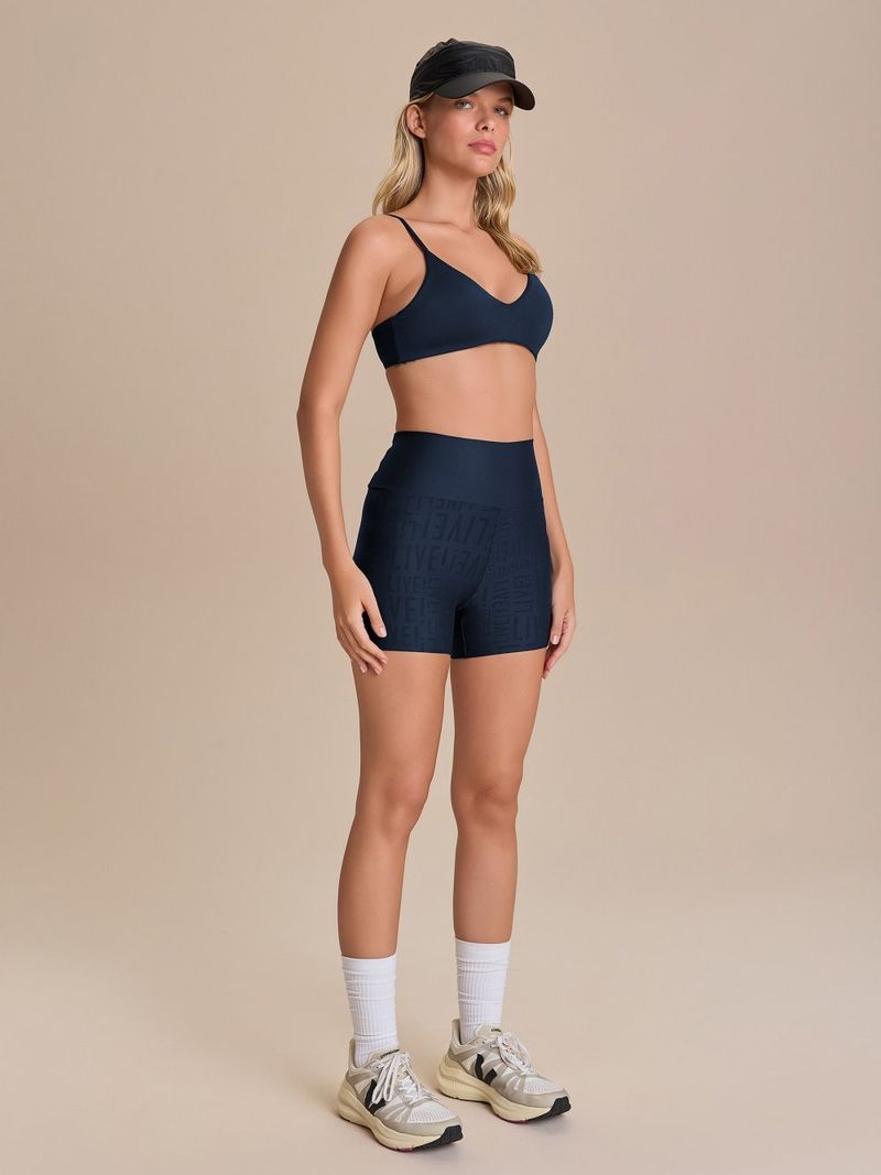 Shorts Fit Live Cor:Azul Escuro;Tamanho:M 3