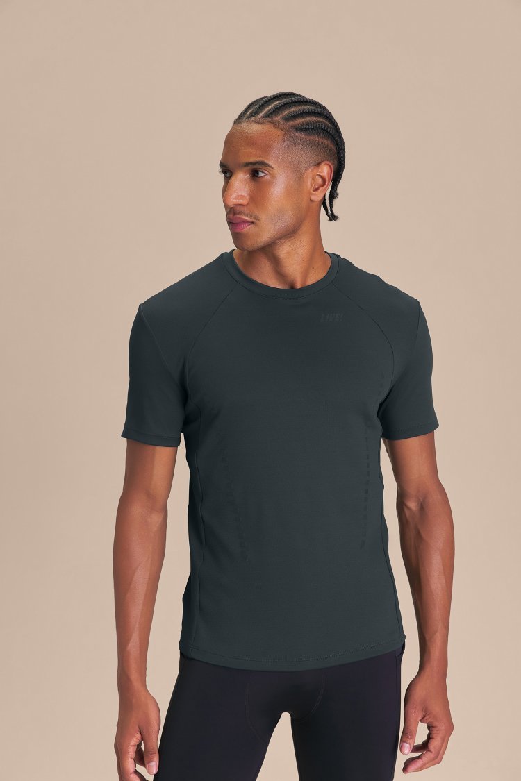 Camiseta Train Slim Men Cor:Verde Escuro;Tamanho:G