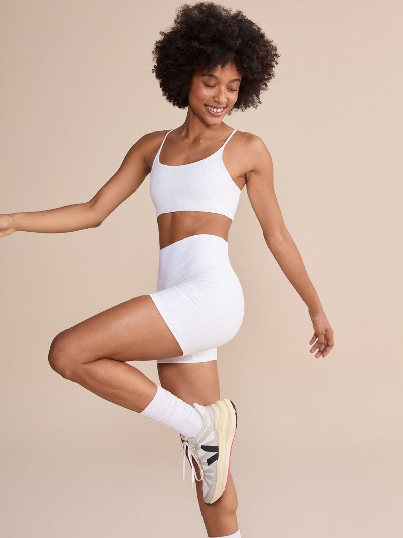 Shorts Fit Live Cor:Branco;Tamanho:P 1