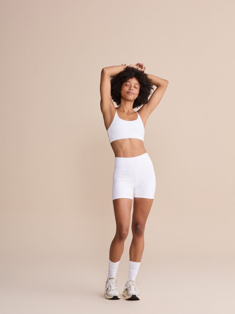 Shorts Fit Live Cor:Branco;Tamanho:P 4