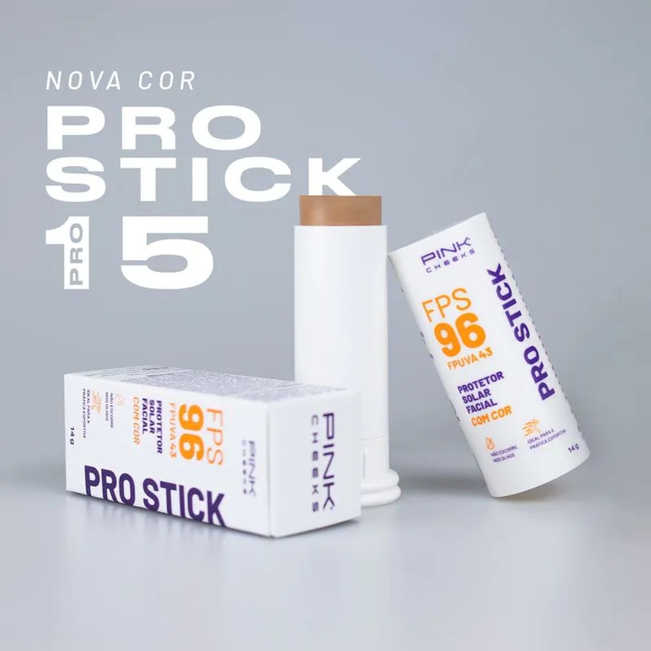 Pro Stick Protetor Solar Multifuncional FPS96 Cor:PRO15 5