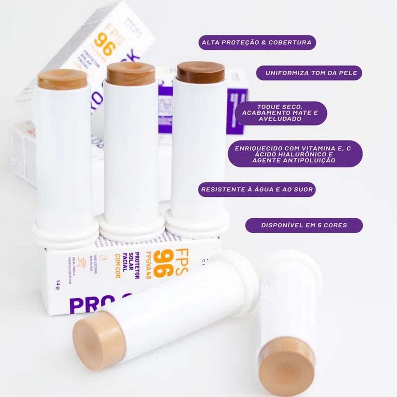 Pro Stick Protetor Solar Multifuncional FPS96 Cor:PRO15 9