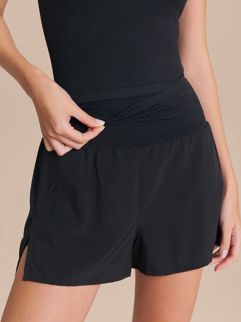 Shorts Dryside Seamless Knit Cor:Preto;Tamanho:G 1