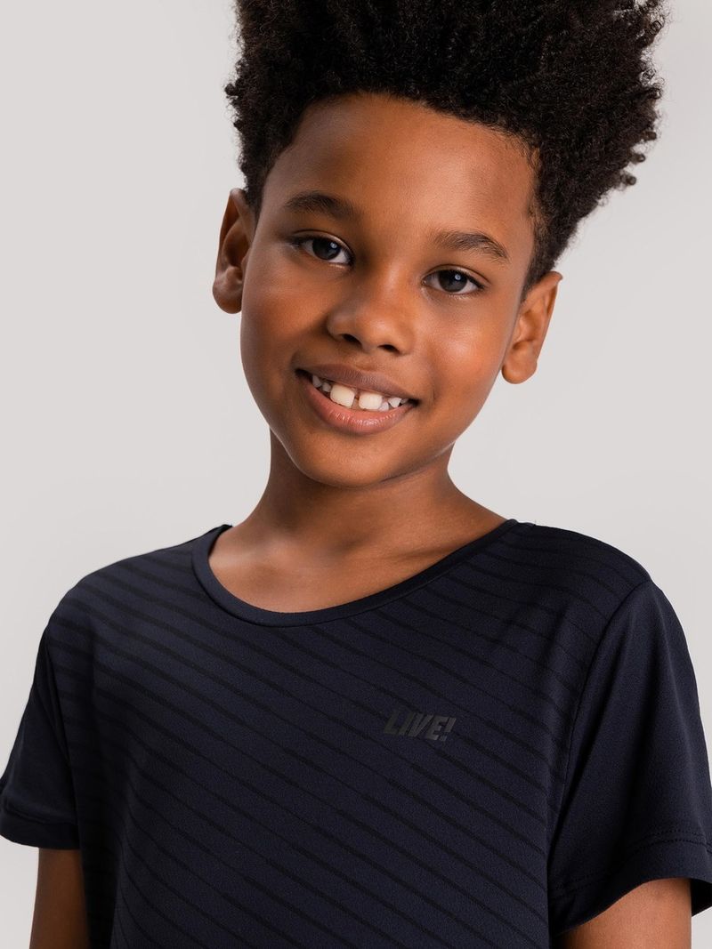 Camiseta Abstract Kids Cor:Preto;Tamanho:10 Anos 1