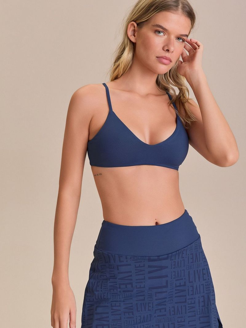 Top Slim Sense Cor:Azul;Tamanho:M 2