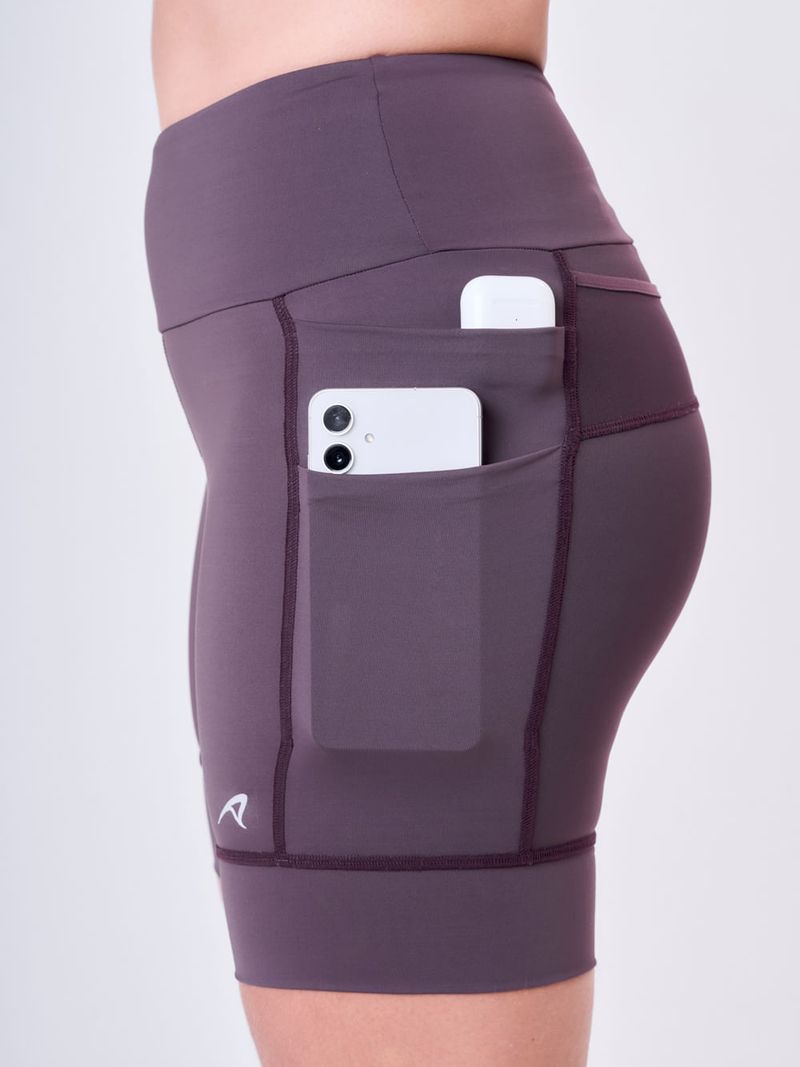 BERMUDA GRIT BOSSA 7 BOLSOS 18CM Cor:Púrpura;Tamanho:PP 6
