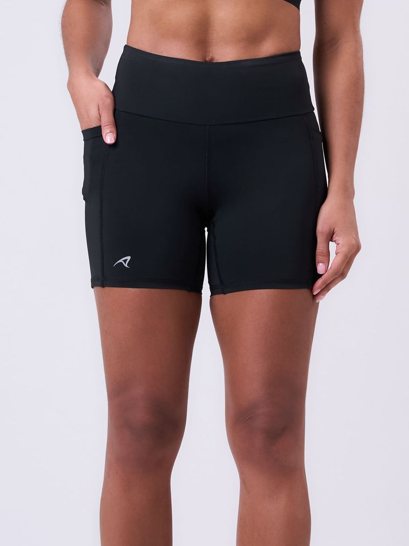 Bermuda Sprint Ginga 3 Bolsos 14CM Preto Cor:Preto;Tamanho:PP 3