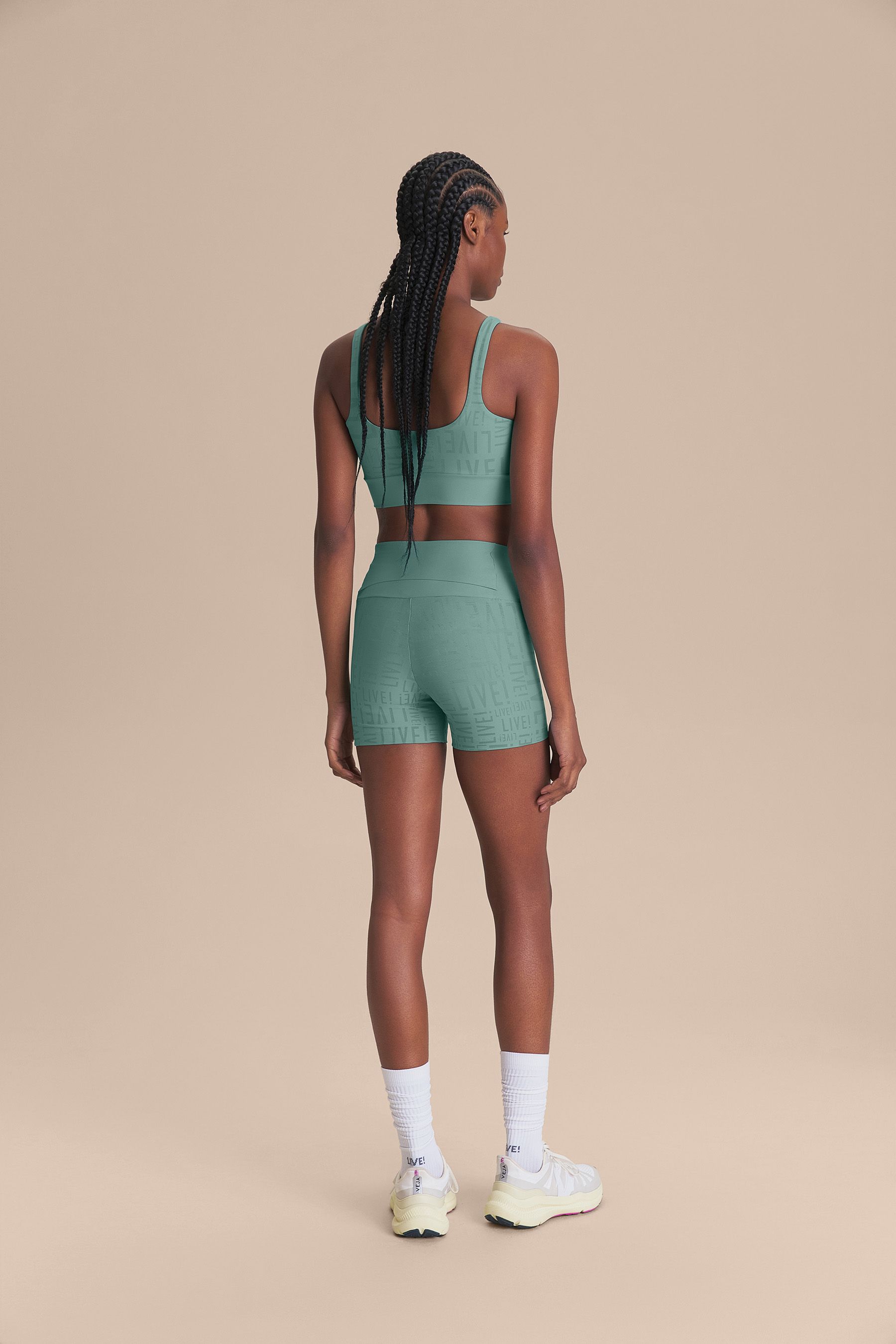 Shorts Fit LIVE Cor:Verde Menta;Tamanho:M 4