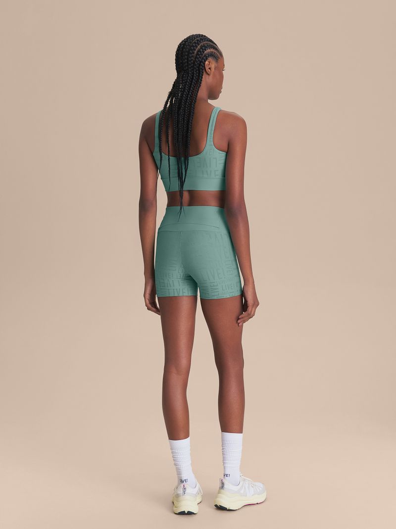 Shorts Fit LIVE Cor:Verde Menta;Tamanho:M 4