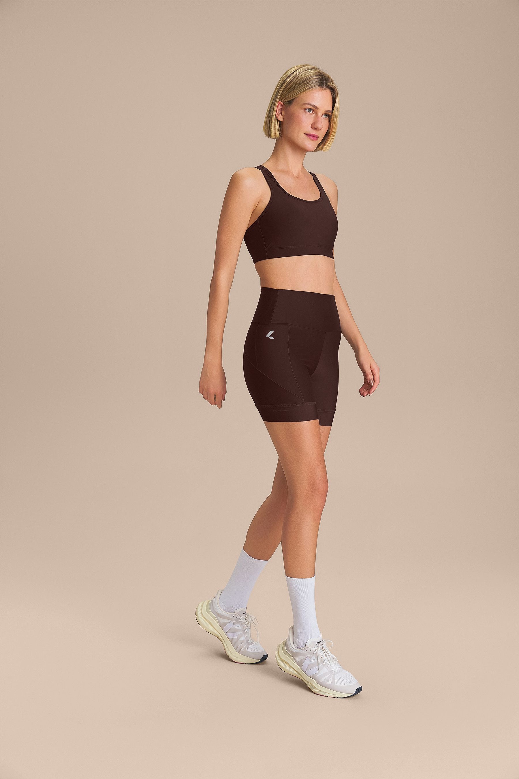 Shorts Intense Race Pro Cor:Marrom;Tamanho:M 4