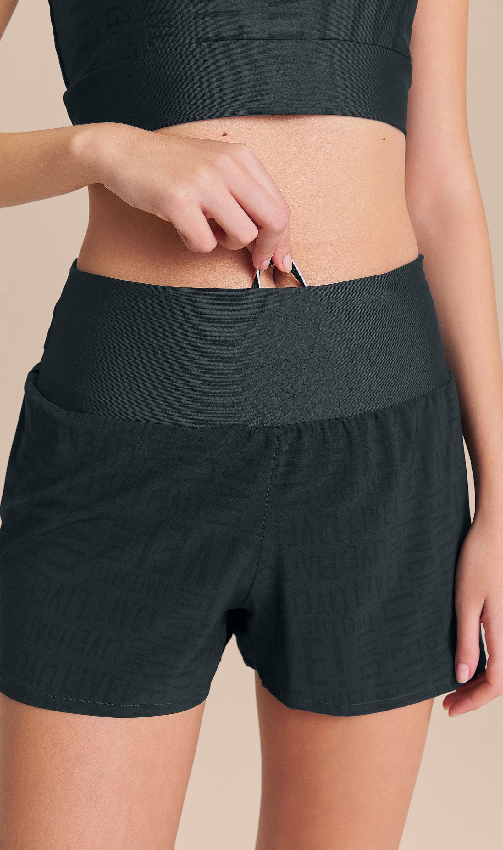 Shorts Run LIVE Cor:Verde Escuro;Tamanho:M