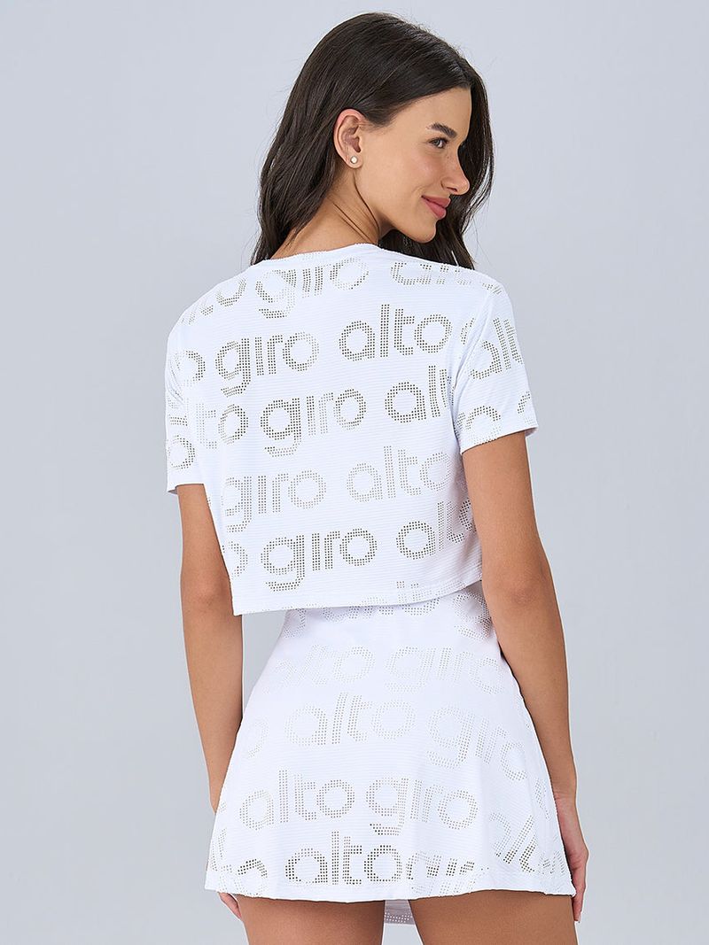 T-SHIRT CROPPED MESH ALTO GIRO 2