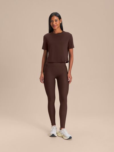 Legging Pocket Hydefit Adaptiv Cor:Marrom;Tamanho:P