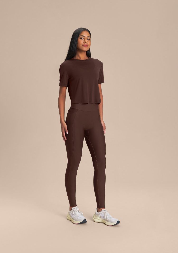 Legging Pocket Hydefit Adaptiv Cor:Marrom;Tamanho:P 2
