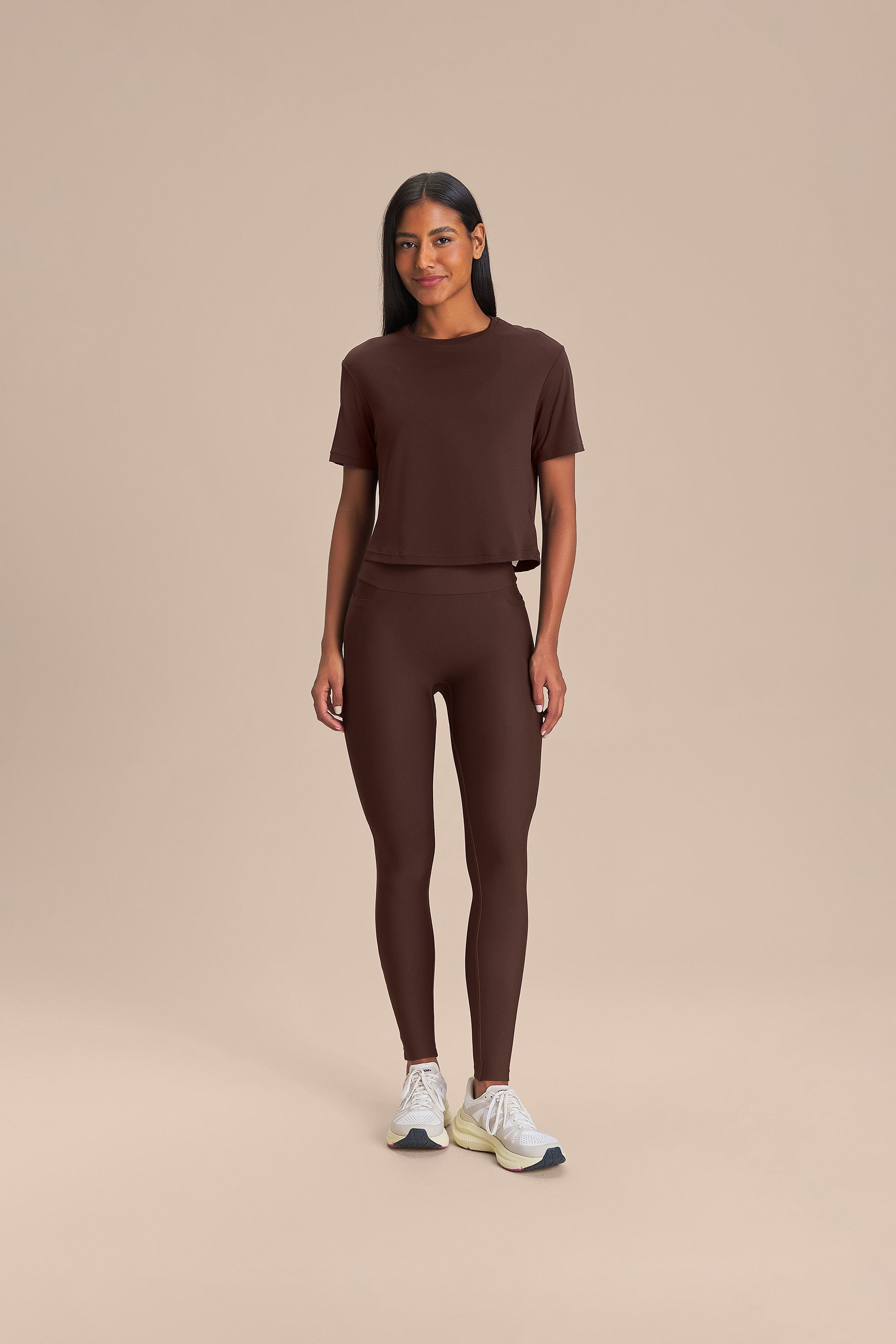 Legging Pocket Hydefit Adaptiv Cor:Marrom;Tamanho:P 1
