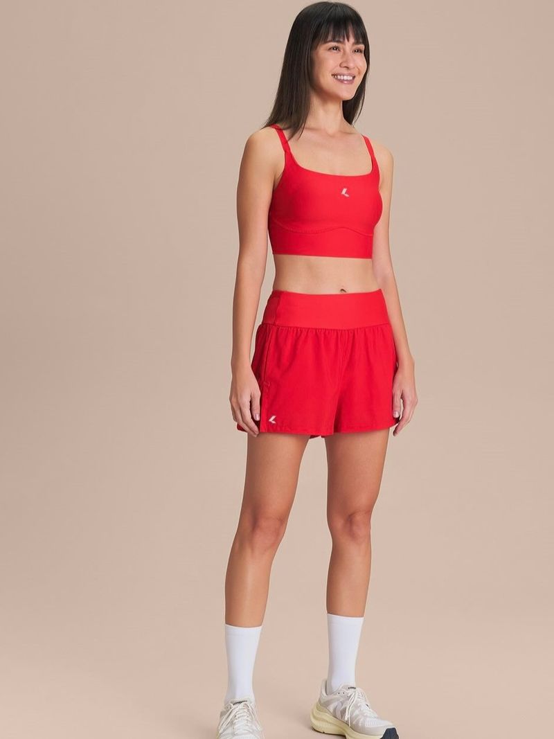Shorts Pro Six Pockets Cor:Vermelho;Tamanho:M 1