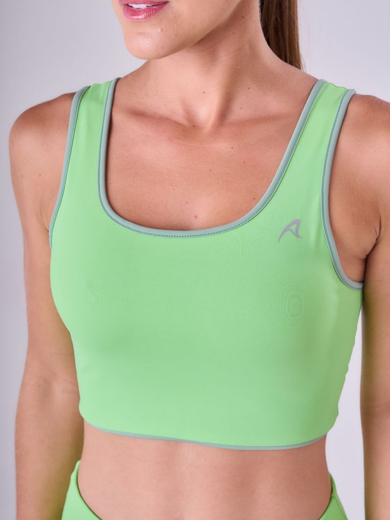 Top Signature Samba Reto Dupla Face Cor:Verde;Tamanho:M 2