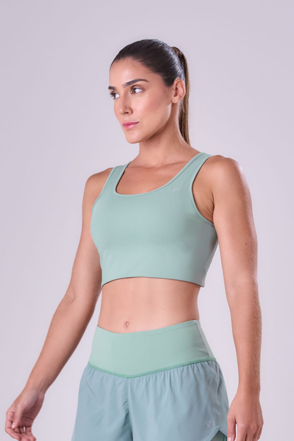 Top Signature Samba Reto Dupla Face Cor:Verde;Tamanho:M