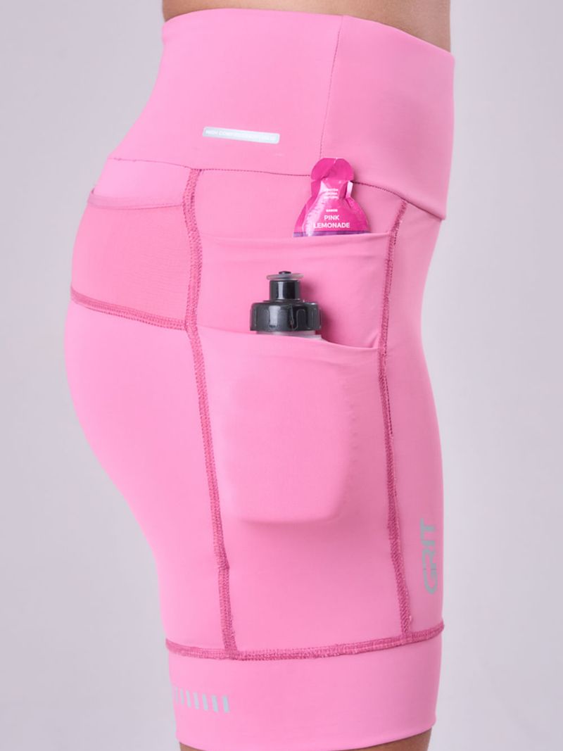 Bermuda Grit Bossa 7 Bolsos 18cm Tamanho:PP;Cor:Rosa 4