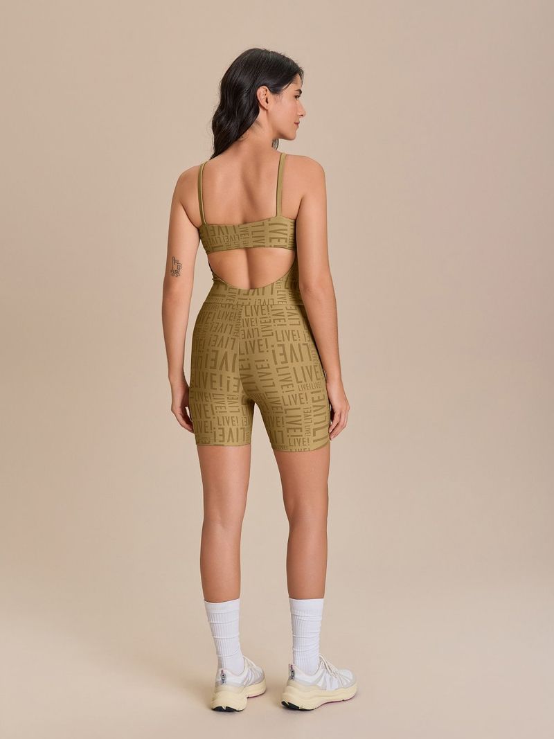 Macaquinho Shorts Live Cor:Mocassim;Tamanho:M 4