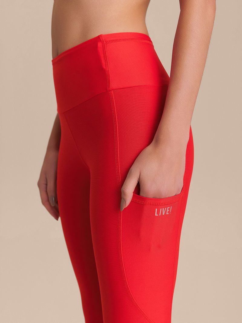 Legging Six Pockets Speed Cor:Vermelho;Tamanho:M 5