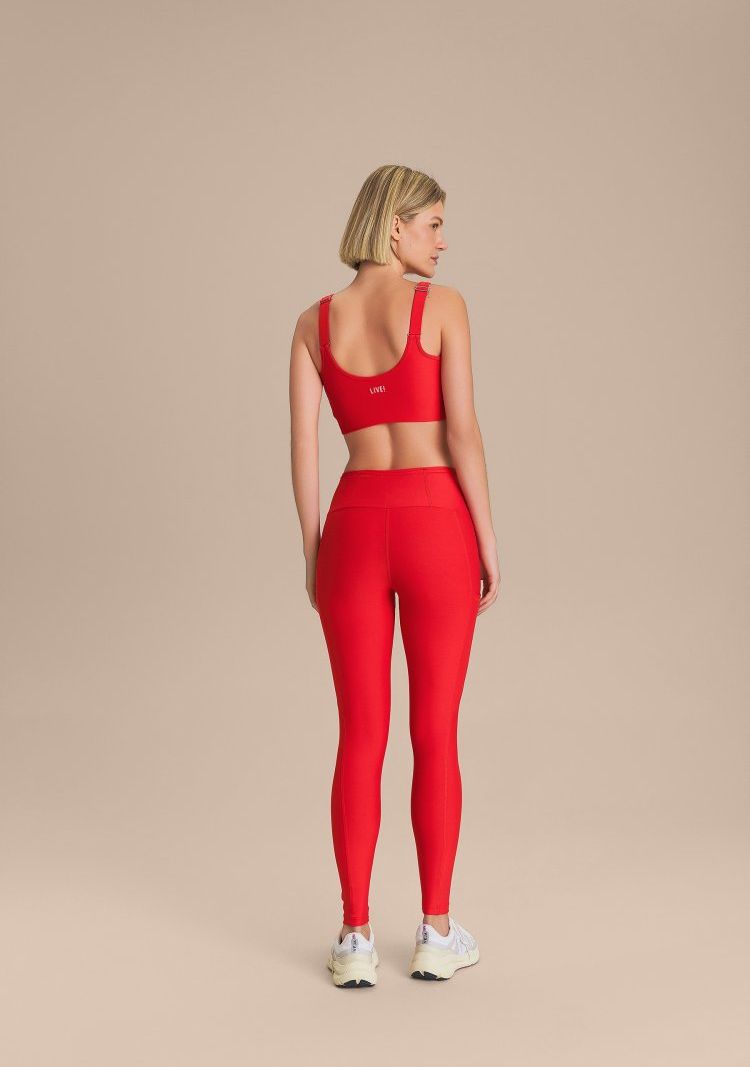 Legging Six Pockets Speed Cor:Vermelho;Tamanho:M 2