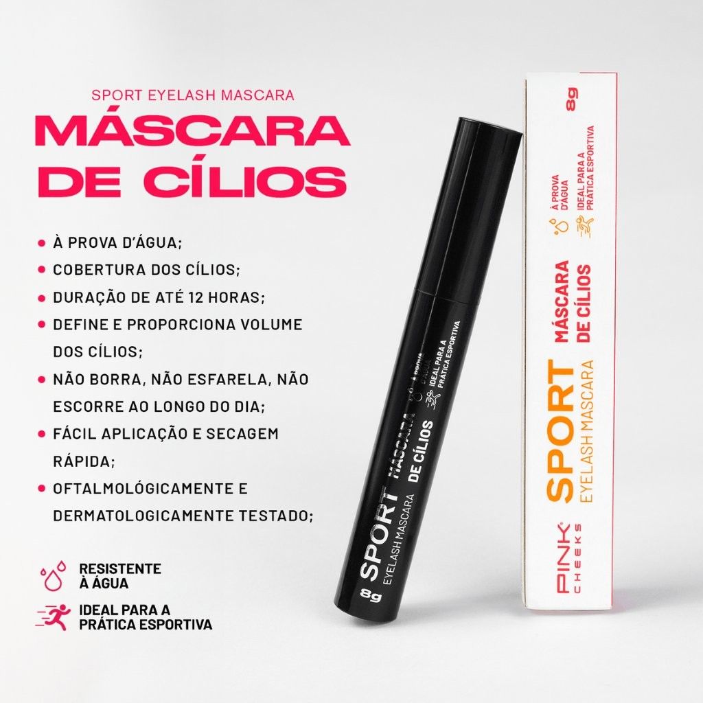 Máscara de Cílios Sport Eyelash Mascara Cor:Preto;Tamanho:8g 4