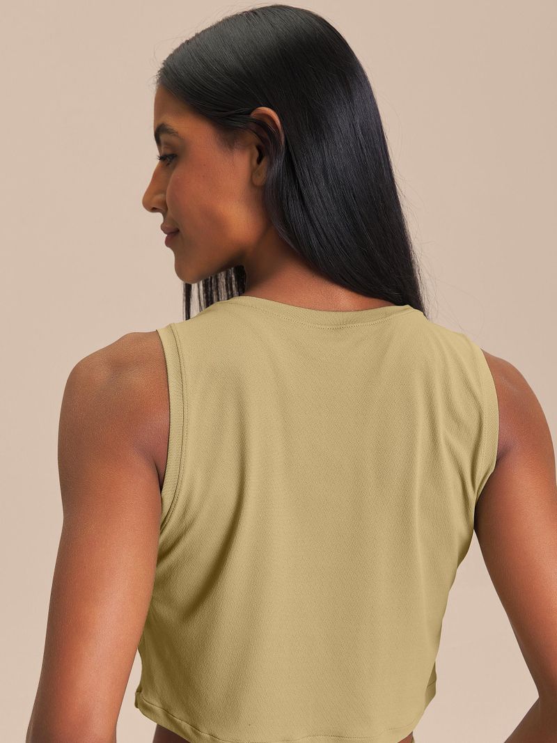 Regata Cropped LIVE Comfort Cor:Verde Claro;Tamanho:G 2