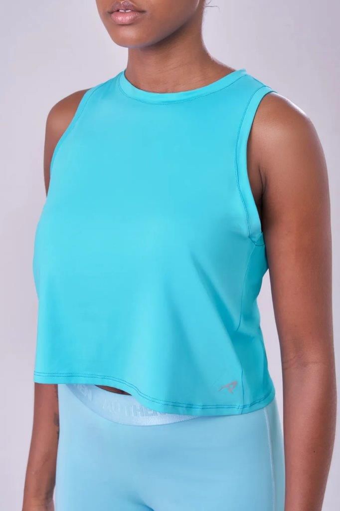 Regata Cropped Keep Cool Cut UV50 Feminina Cor:Azul;Tamanho:M 3