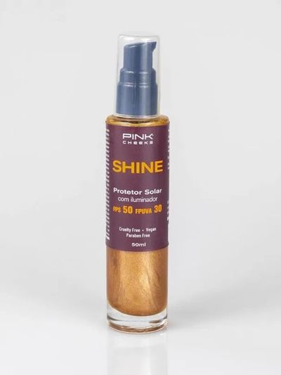 Shine Protetor Solar Iluminador FPS50 Tamanho: 50ml